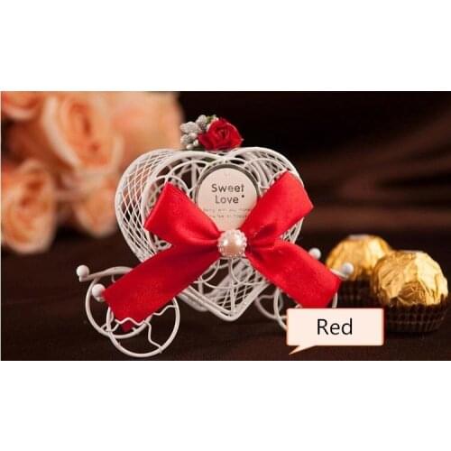 Fashion Europe carriage candy box wedding favor Love candy box wedding favor box free shipping SN1920