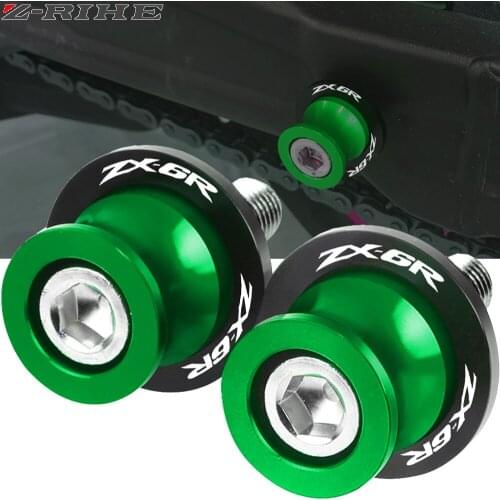 Motorcycle New CNC Aluminum Swingarm Spools Slider For Kawasaki zx-6r zx6r zx636 1995-2015 2016 2017 2018 2019 2020 Stand Screws