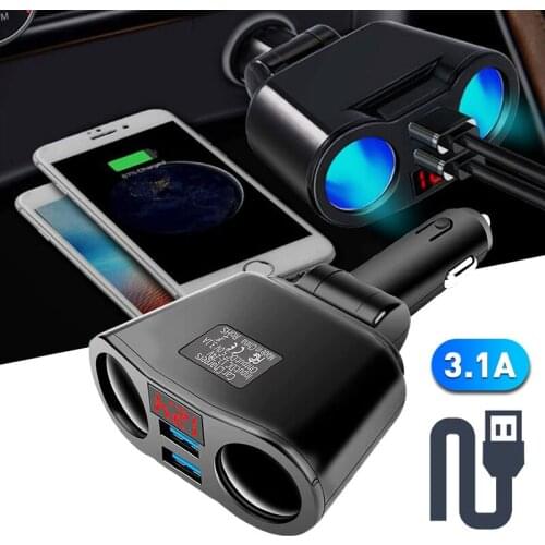 3.1A Fast Charing Dual USB Car Charger Cigarette Lighter Socket Splitter Plug For Bmw E46 E90 E39 E60 E87 E30 E36 E92 F10 F20