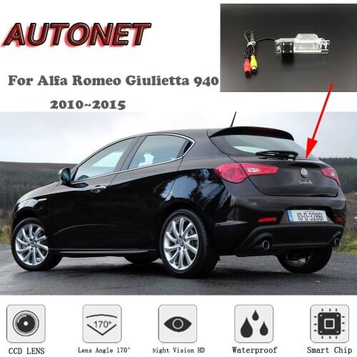 AUTONET HD Night Vision Backup Rear View camera For Alfa Romeo Giulietta 940 2010~2015 /RCA Standard /Parking Camera
