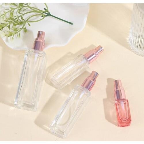 Rose Gold Glass Refillable Empty Perfume Bottle Cosmetic Container Spray