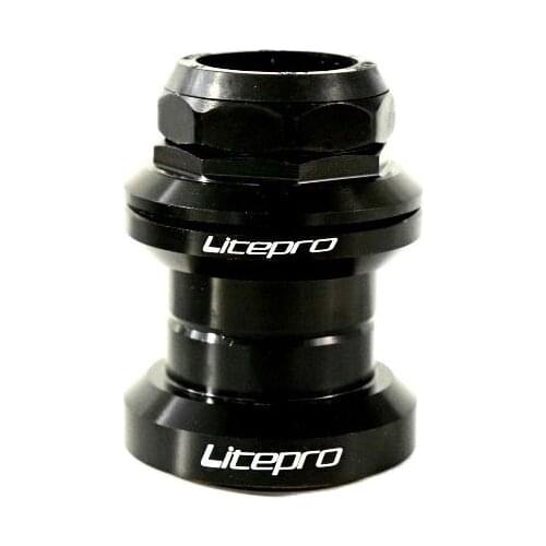 LITEPRO Brompton Folding Bike Handset 34mm 1-1/8 28.6mm Front Fork Aluminum Alloy Bearing Ultralight Headset