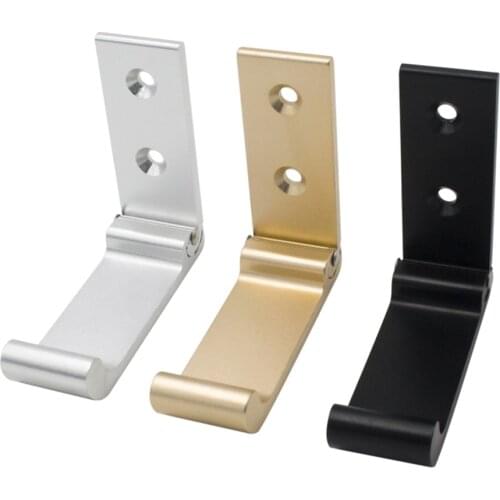 Wall Coat Hook Aluminum Wall Mount Hook Foldable Hat Clothes Headphones Holder for Household Clothing Portable Parts