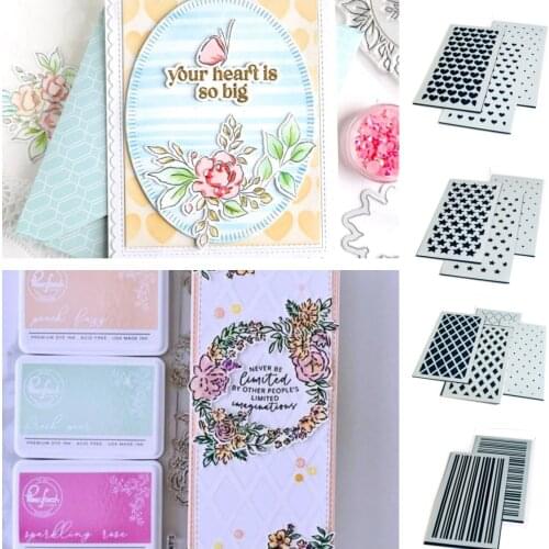 SLIMLINE STARS BUILDER LAYERING STENCIL Stencil for 2021 Scrapbook Scrapbooking Album Decoration Template Diy Greeting 2021