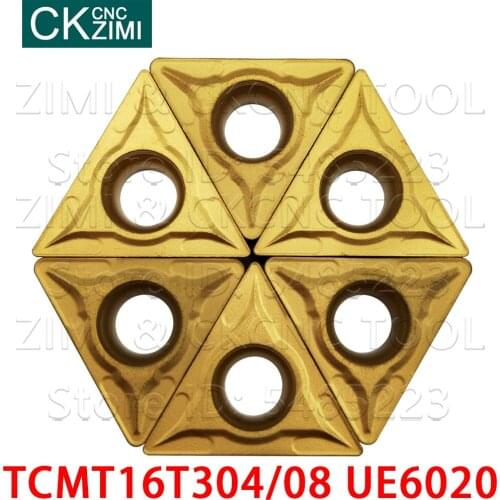 TCMT16T304 UE6020 TCMT16T308 UE6020 Carbide insert External turning tool Lathe CNC turning tool TCMT 16T3 Carbide Turning insert