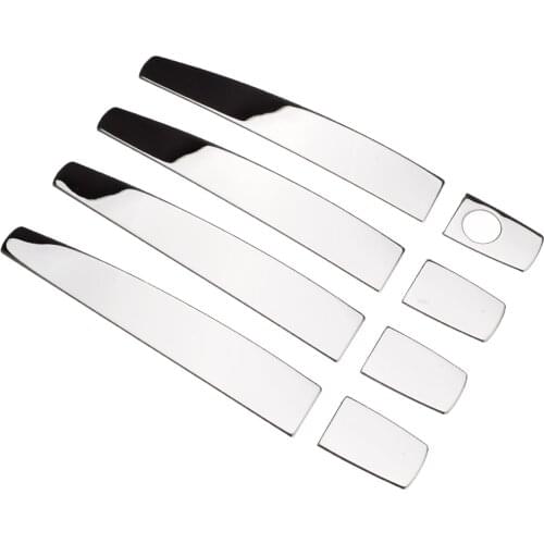 Universasl For Vauxhall Opel Astra Mokka Corsa d Zafira b Insignia Meriva 1set Chrome Steel Door Handle Cover Trim Molding