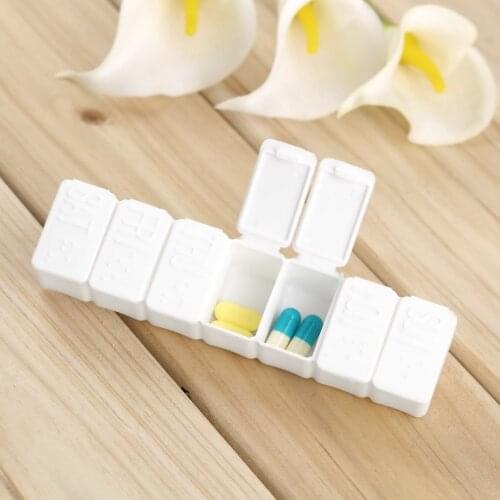 7-days Weekly Travel Small Medicine Pill Drug Box Pill Drug Mini Pillbox Container