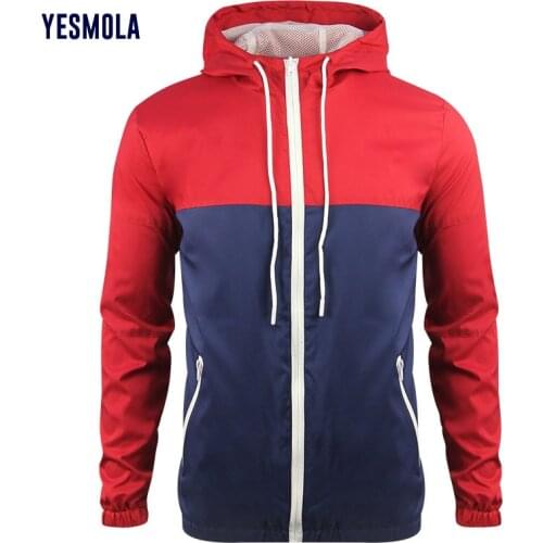 YESMOLA New Spring Autumn Thin Jacket Men Camouflage Patchwork Hooded Coat Streetwear Sunproof Mesh Jackets Male Size M-4xl
