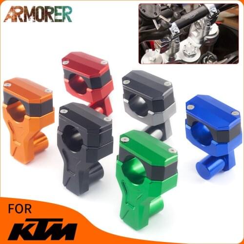 Motorcycle Handle Bar Clamp Raised 22mm or 28mm Extend Handlebar Mount Riser Accessories Universal For KTM Ducati Yamaha Suzuki
