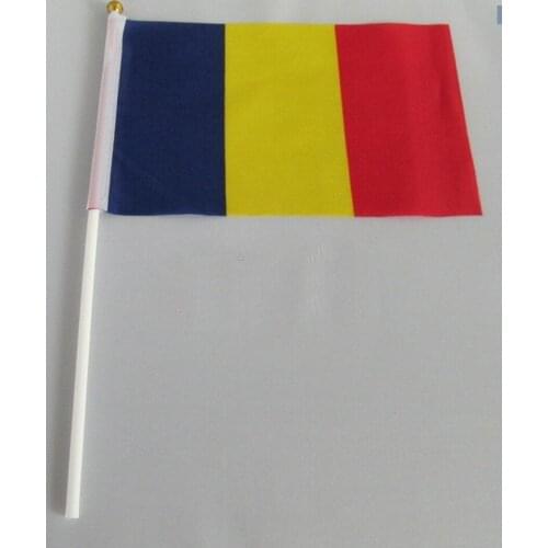 14 * 21 cm Romania hand signal waving flag small banner flags