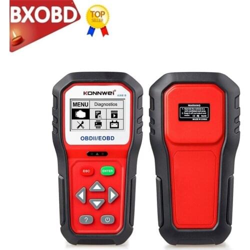 2021 latest KW818 OBDII EOBD car diagnostic scanner checking engine 12V battery tester car code reader tool