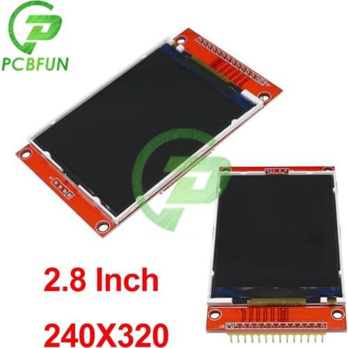 2.8 Inch SPI TFT LCD Display Module 240X320 TFT Module with Touch ST7735S Controller Pcb Adapter for Lcd 51/AVR/STM32/ARM 8/16