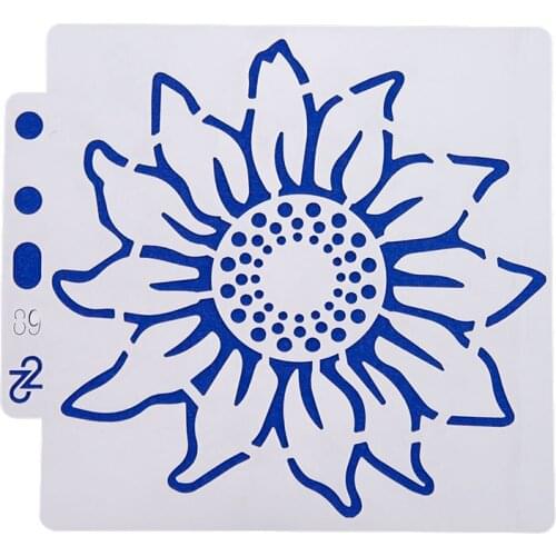5pcs Sun flower Layering Stencilsr Spray stencil DIY Scrapbook photo album Decorative Embossing DIY Paper Card Crafts