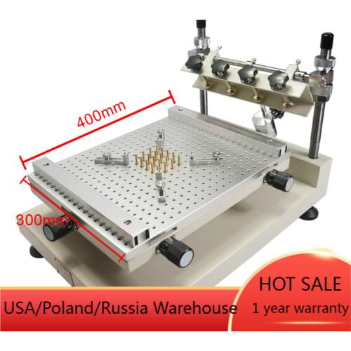 Automatic Lead-Free SMT Reflow Oven QS-5100 SMD BGA Soldering Station 600W Manual Solder Paste Printer Screen Stencil ZB3040H