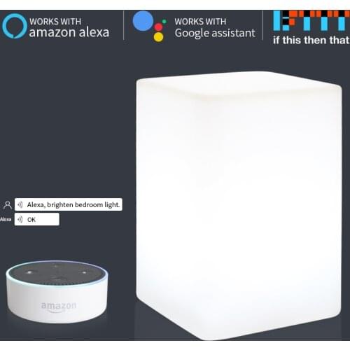 Colorful Children Lamp Ambient Night Light Touch Control RGB Phone App Control For Alexa Google Home IFTTT Voice Christmas Gift