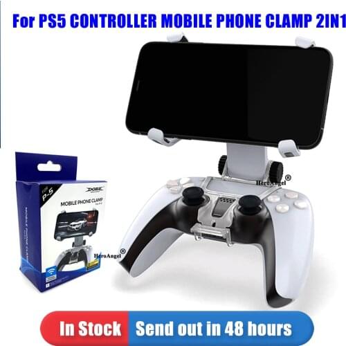 Phone Holder Adjustable for PS5 Handle Bracket Wearable Mobile Phone Clamp Clip Controller Stand for PS5 Gamepad Accessories