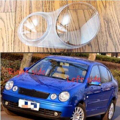 For Volkswagen Polo 2002 2003 2004 2005 Car Headlight cover Headlamp Lens Auto Shell Cover