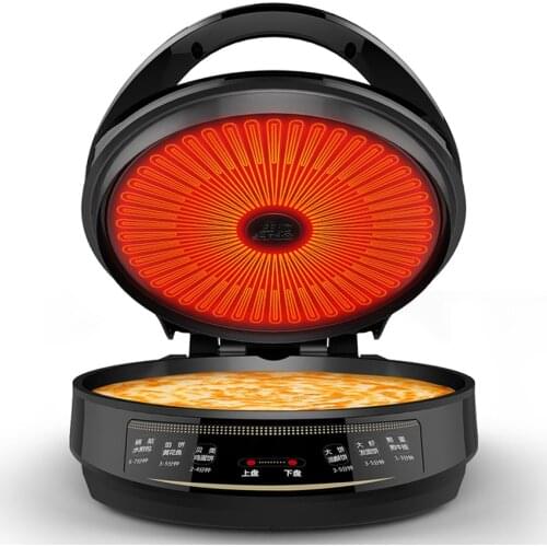 Electric Baking Pan 1200W Non-Stick Crepe Maker Frying Pan Pizza Baking Machine Pancake Maker Double-Sided Heating Steak Cooker