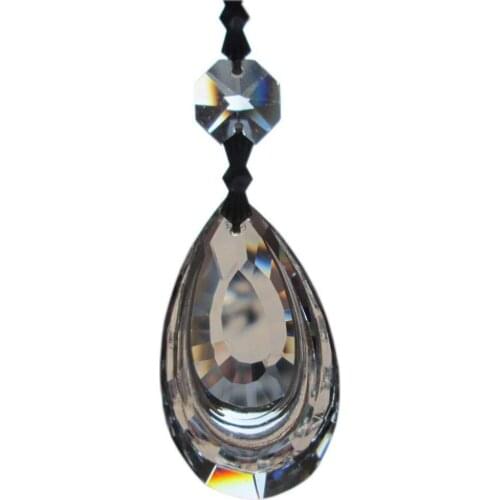 Garland 10 Transparent Chandelier gorgeous 33% Full Crystal Healing Pendulum Lamp Prisms Hanging Pendants Rainbows 3.7'' M02025