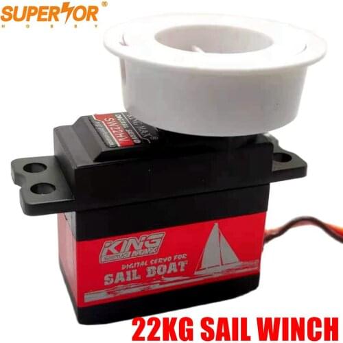 Kingmax SW22HV 68g 22kg digital metal gear sail winch servo 1--7T programmable JX SW6019D SW6114T Graupner Eco speed Sail boat
