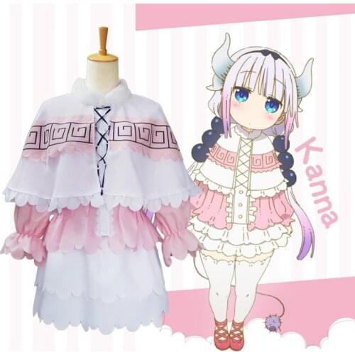 Miss Kobayashis Dragon Maid Kanna Kamui Cosplay Costumes Halloween Party Kawai Dress For Women