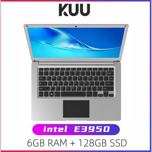 KUU SBOOK M -2 13.3 inch Student Laptop 6GB RAM 128GB SSD Notebook For intel E3950 Quad Core With Webcam Bluetooth WiFi Office