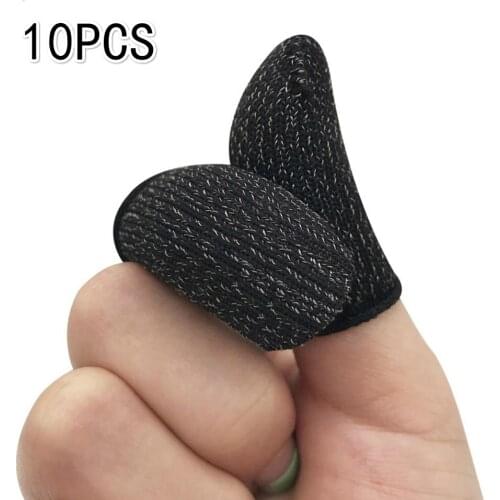 Mobile Game Fingertip Gloves Sweatproof Anti-slip Touch Screen Finger Sleeve For Gamer Breathable Gaming Fingertip Cover 10pcs