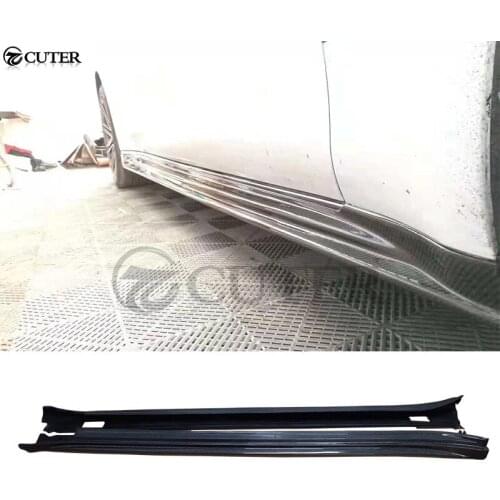 Newest 971 carbon fiber car side skirts apron for Porsche Panamera 971 car body kit
