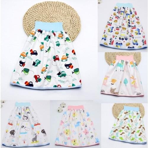 Newborn Baby Waterproof Diaper Skirt Reusable Urine Pad Cotton Baby Diaper Washable Anti-Leakage Training Nappy Changing Skirt