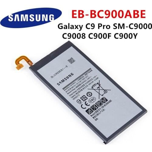 SAMSUNG Orginal EB-BC900ABE 4000mAh Replacement Battery For Samsung Galaxy C9 Pro SM-C9000 C9008 C900F C900Y Batteries
