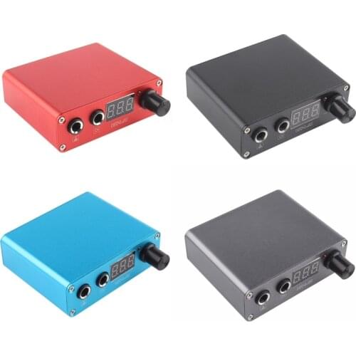 Portable Mini Tattoo Power Supply With Digital LCD Display Screen Tattoo Machine Supplies AU/EU/UK/US Plug