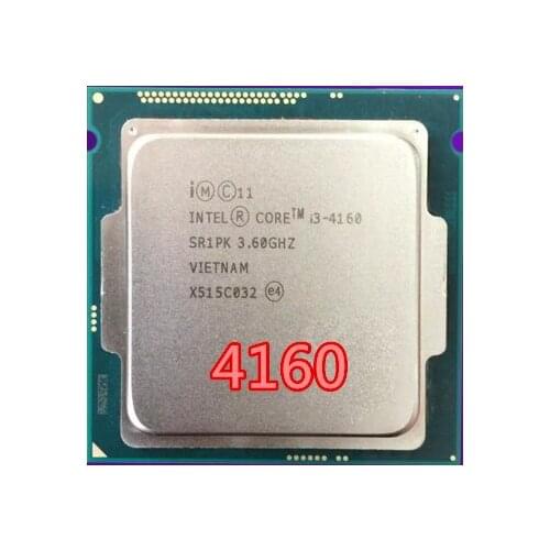 Intel Core i3-4160 I3 4160 Dual Core 3.60GHz Haswell CPU 5 GT/s 3MB SR1PK LGA1150 I3 4160 Processor