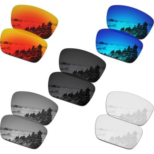 SmartVLT 5 Pairs Polarized Sunglasses Replacement Lenses for Oakley Fuel Cell - 5 Colors