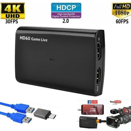 Ready stock EZCAP 266 HDMI Video Capture Box Live Streaming Capture Device With MIC Support HDCP For Youtube Xbox Hitbox PS3