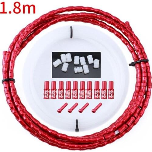 MUQZI bicycle fishbone line tube variable speed brake universal mountain road folding aluminum alloy line tube 1.8/ 2.5m