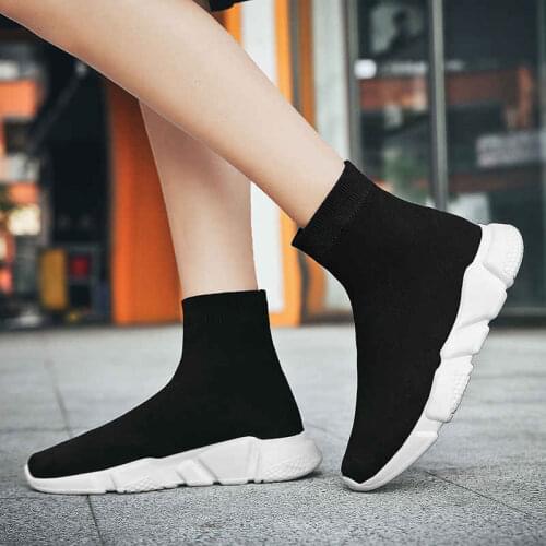 High Top Running Shoes Women Summer Fashion Sneakers Slip on Womens Sports Shoe Platforms Woman Tennis Shoes Big Size Shose V6