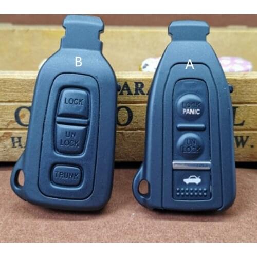 3 Buttons Smart Prox Remote Key Shell For Lexus LS430 2002 2003 2004 2005 2006 with Uncut Blade