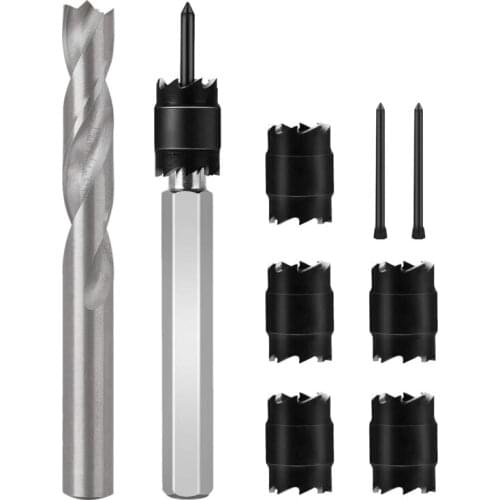 9Pcs Spot Weld Cutter Kit Punch Remover Panel Separator for Power Drill Welding Auto Body Work ToolSet