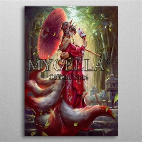 5d Diy Diamond Painting Cross Stitch Fox Lady Diamond Embroidery Kits Diamond Mosaic Hobbies Full Square Rhinestone Gifts Arts