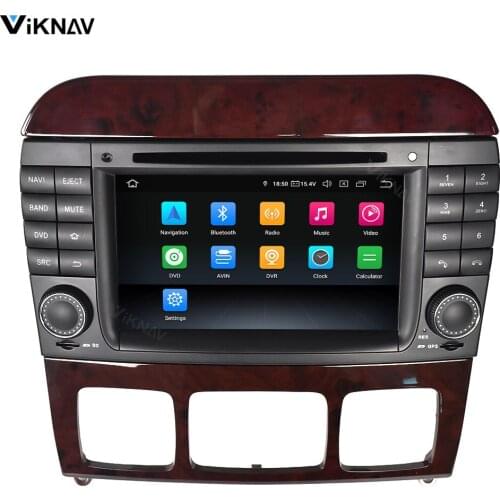 2din android Car radio Stereo receiver For Benz S W220 1998-2005 car audio multimedia player touch screen GPS navigation