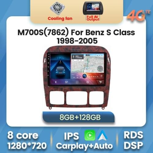 Car dvd Multimedia Radio Player Android 10 GPS For Mercedes Benz S Class 1998-2005 W220 S280 S320 S430 S500 S55 W215 CL600 CL55