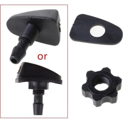 Car Universal Windshield Washer Sprinkler Head Wiper Fan Shaped Spout Cover Water Outlet Nozzle Adjustment LX0E
