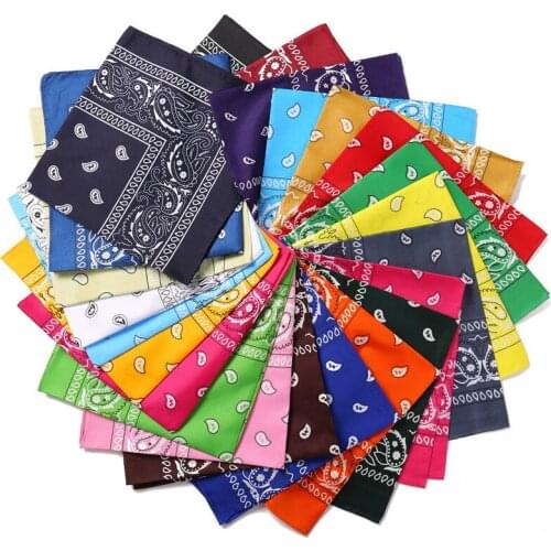 2021 Bohemian Print Bandana Hair Bands for Girls Women Kids Unisex Square Scarf Turban Headband Hair Accessories head bands