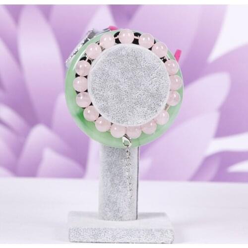 New Rose/Black/White Velvet Bracelet Chain Watch T-Bar Rack Jewelry Hard Display Stand Holder Jewelry Organizer Hard Display Sta