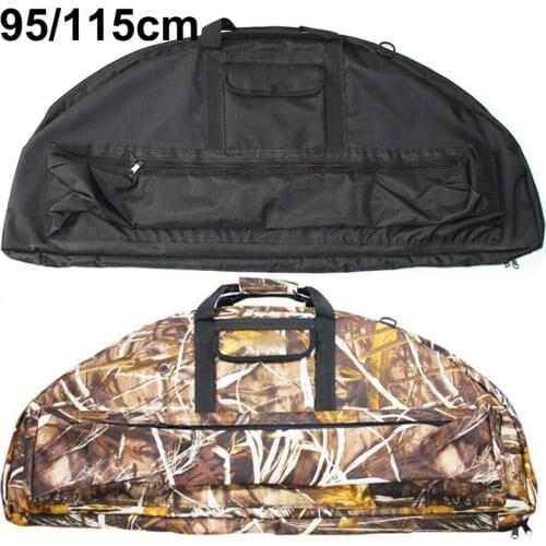 95cm 115cm Compound Bow Bag Archery Padded Layer Foam Bow Case Holder Arrow Tube Protect Hunting Shooting Portable Bag Accessory