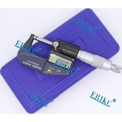 ERIKC 0.001mm Electronic Outside Micrometer 0-25mm Digital Caliper Gauge Meter Micrometer Carbide Tip Measure Tools