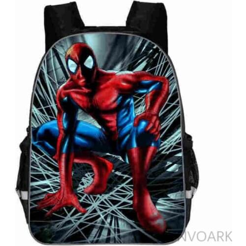 11/13/16 inch spiderman 3D Printed Backpack for Kids, Stylish Satchel for Boys and Girls
