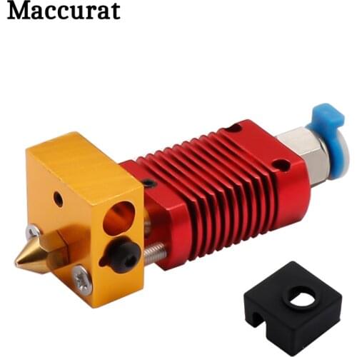 1PC Assembled 1.75mm Extruder Hotend kit Aluminum Heat Block For 3D Printer Ender-3/CR-10/CR-10S With 0.4mm Nozzle printer