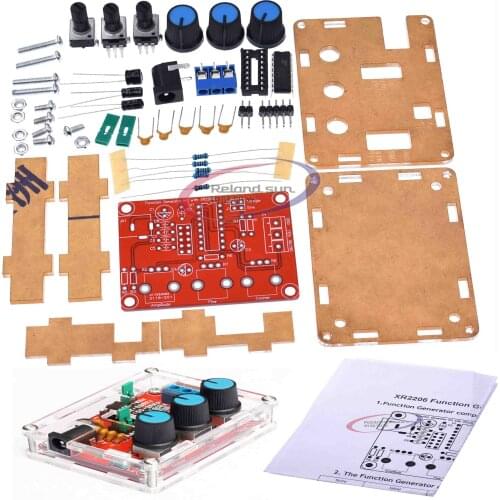 1HZ-1MHZ XR2206 Function Signal Generator DIY Kit Sine Triangle Square Wave Module