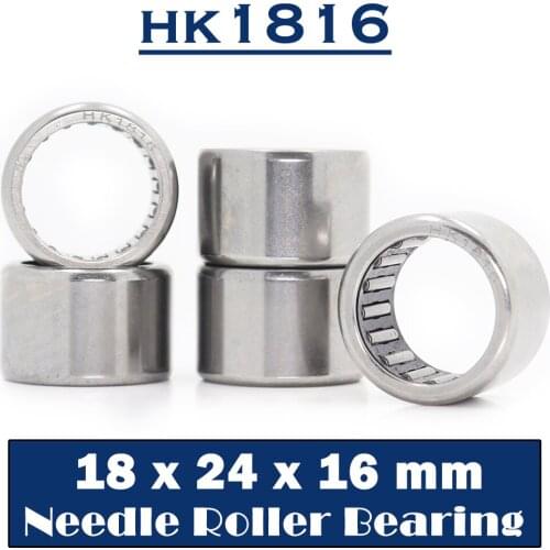HK1816 Needle Bearings 18*24*16 mm ( 5 Pcs ) Drawn Cup Needle Roller Bearing HK182416 TLA1816Z